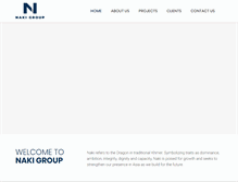 Tablet Screenshot of nakigroup.com